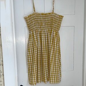 Yellow Gingham Sun Dress